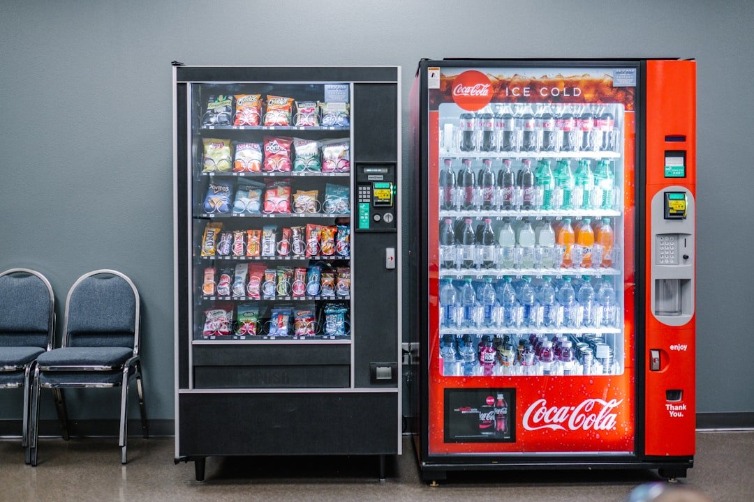 Snack and vending services in a modern workplace break room