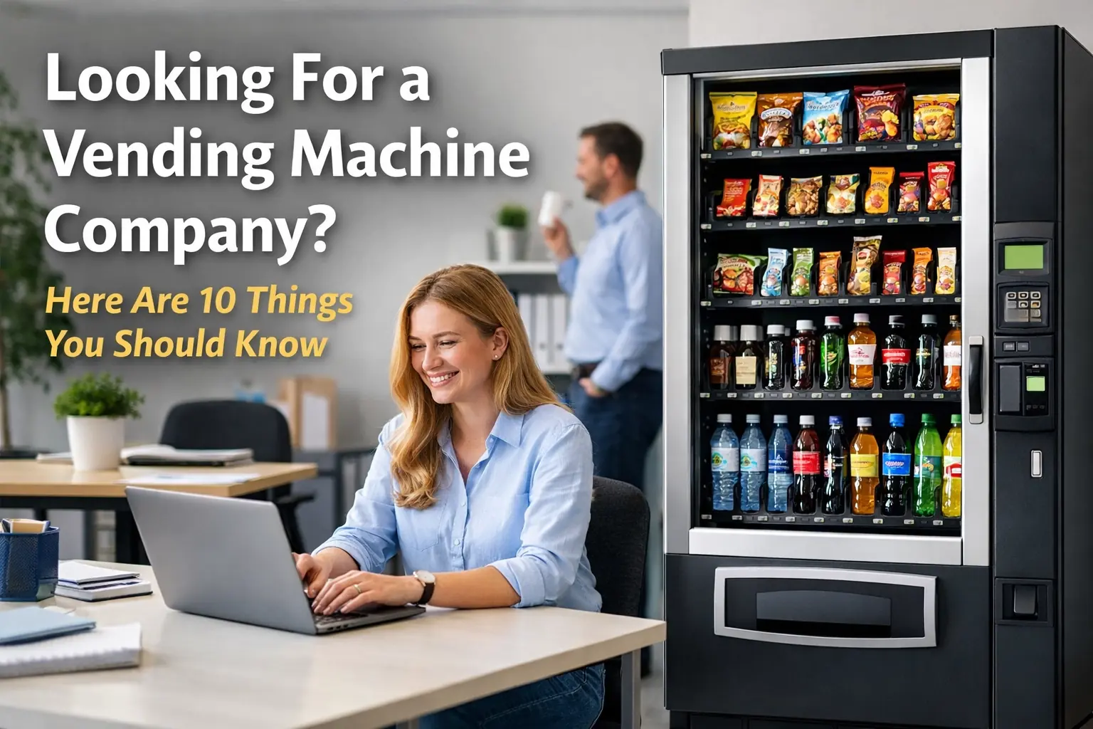 Choosing a vending machine company for a workplace break room