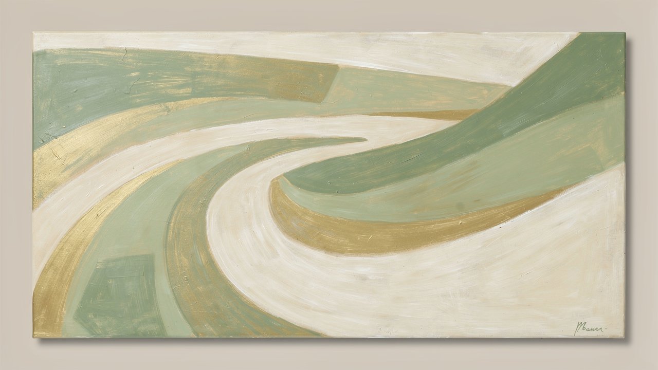 Abstract flowing shapes representing a simple vending setup process